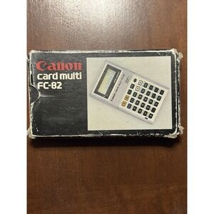 Vintage Canon Card Multi FC-82 Metric Conversion Display Mode Power/Memory Mode